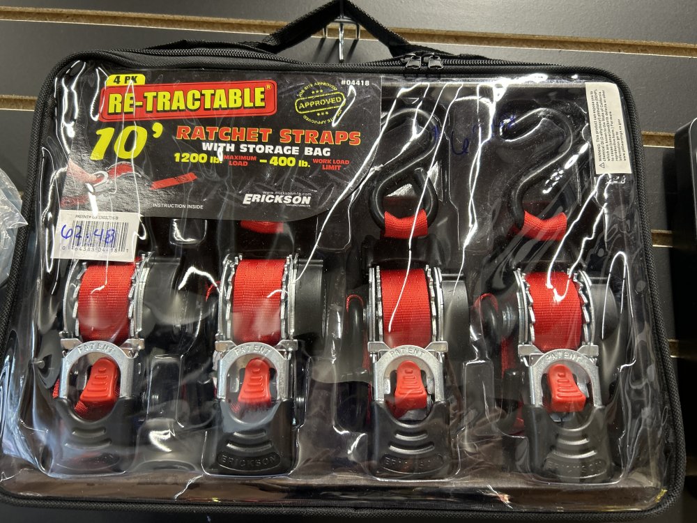 4 RETRACTABLE STRAPS