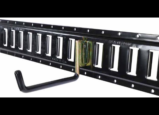 E Track Large Flat Storage Hook - Steel