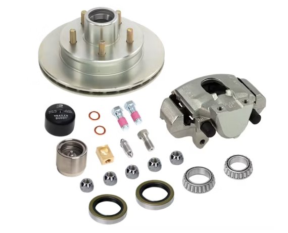 Disc Brake Kit, 3,700 Lb Zinc, Complete Wheel End Kit