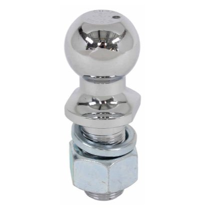 2" Hitch Ball - 1-1/4" Diameter x 2-5/8" Long Shank - Chrome - 10,000