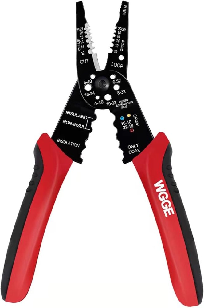 8-inch Wire Stripper/Crimping Tool, Cable Cutter