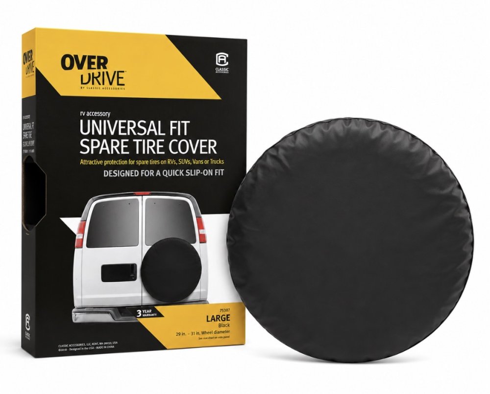 HEAVY-DUTY UNIVERSAL SPARE TIRE COVER