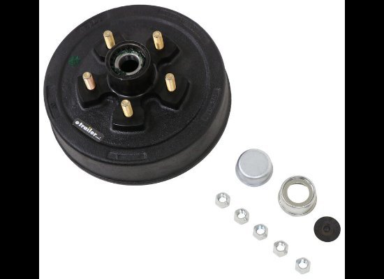 Hub and Drum Assembly - 3.5K Axles - 10" Diameter - 5 on 4-1/2