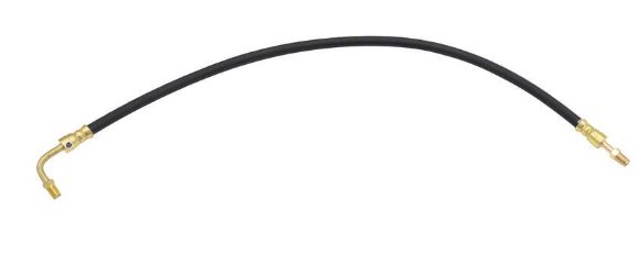 DeeMaxx Hydraulic Brake Line - Rubber - 3/16" Brass Male Inverted Flare - 24" Long