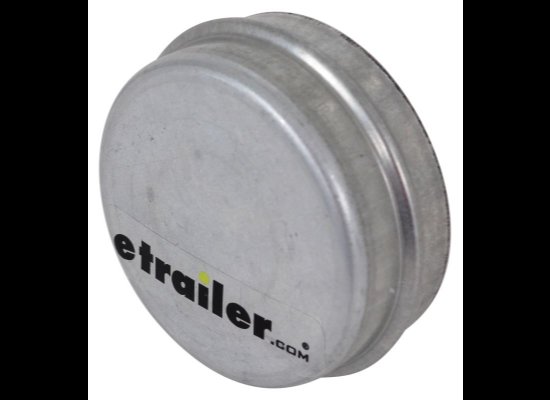 Zinc Plated Grease Cap - 2.333" Outer Diameter - 1.00" Tall - Drive In
