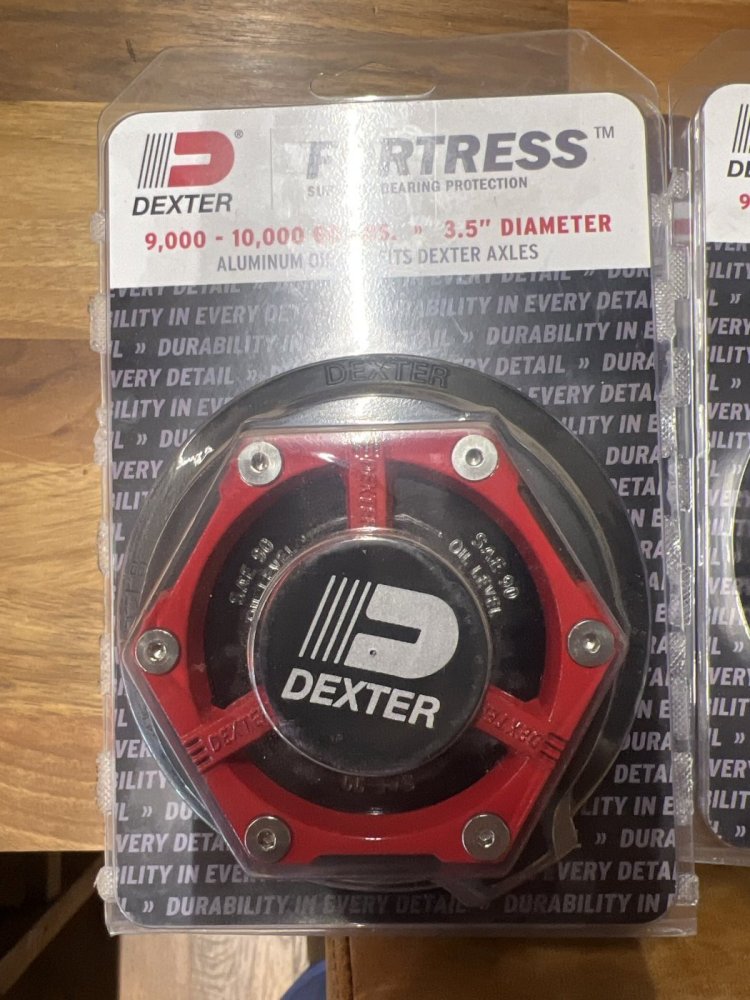 Fortress Aluminum Oil Cap Replacement Complete Kit, For Dexter 9K-10KGD Axles