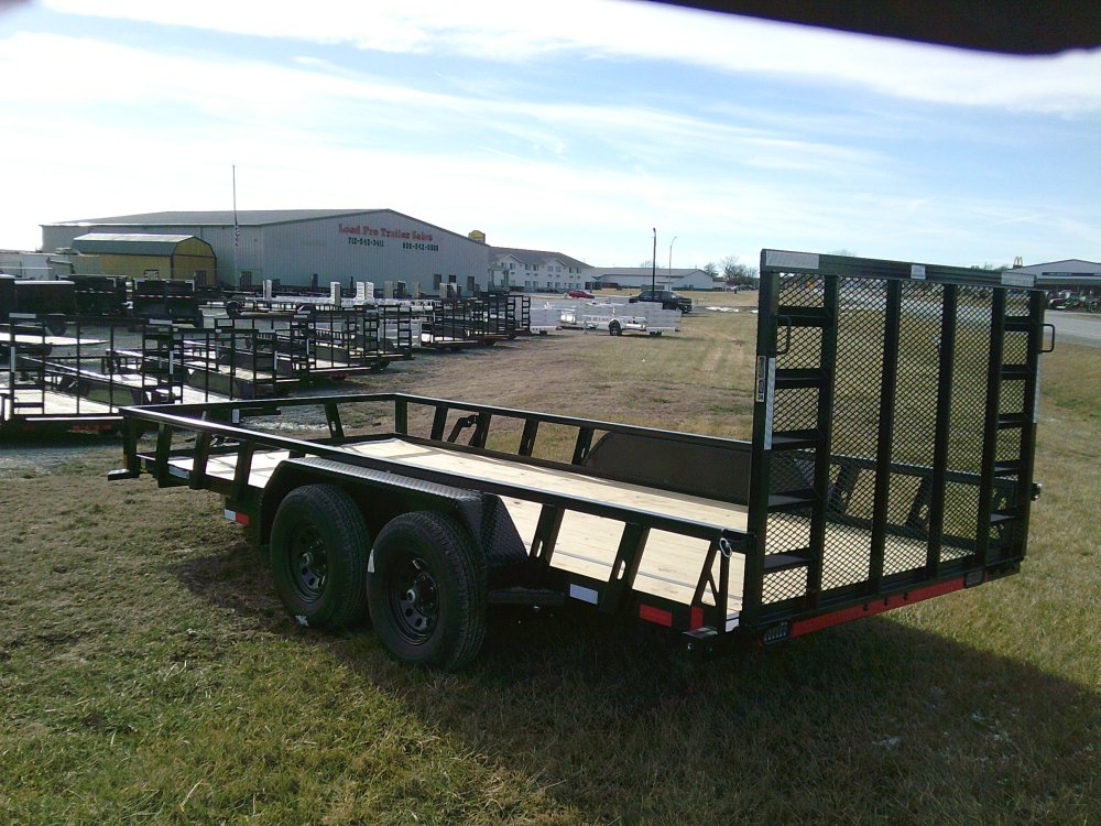 83" x 16' Tandem Axle Utility (3" x 4" Angle Frame)