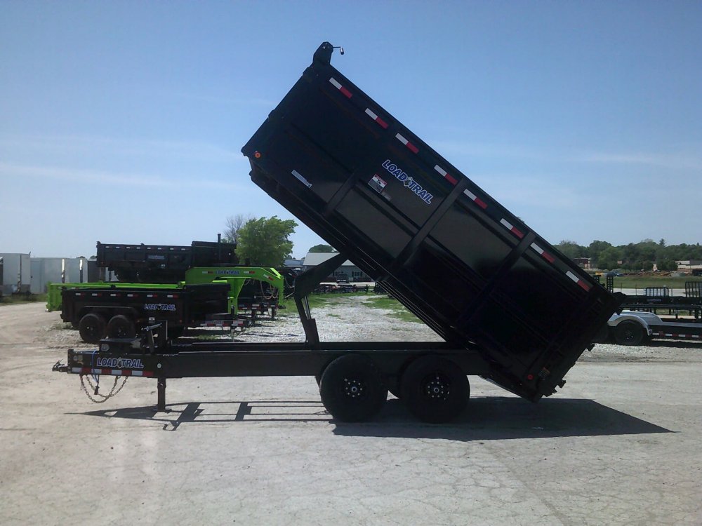 96" X 14' Deckover Tall Sided Dump Trailer 14K GVWR