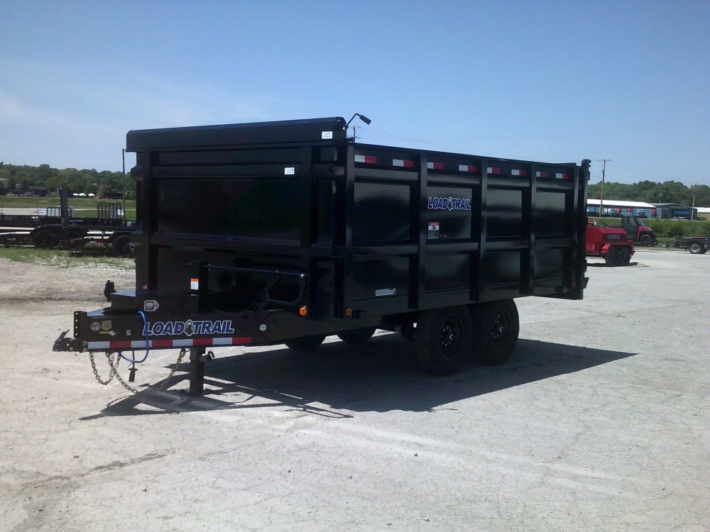 96" X 14' Deckover Tall Sided Dump Trailer 14K GVWR