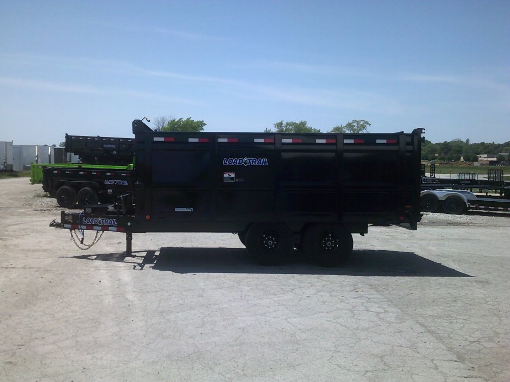 96" X 14' Deckover Tall Sided Dump Trailer 14K GVWR