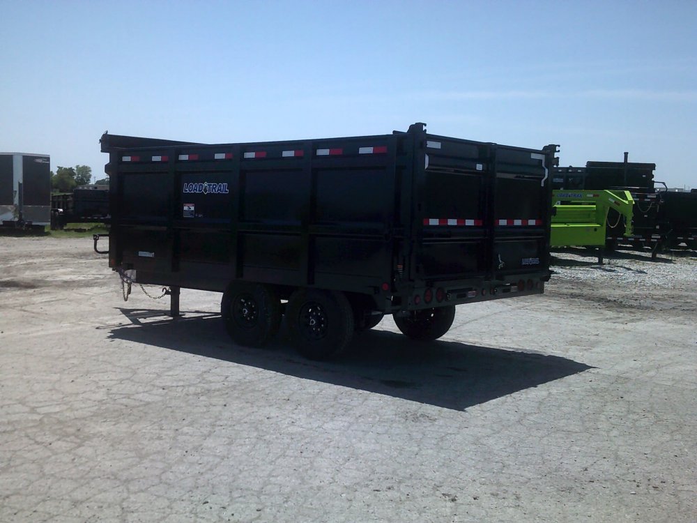 96" X 14' Deckover Tall Sided Dump Trailer 14K GVWR