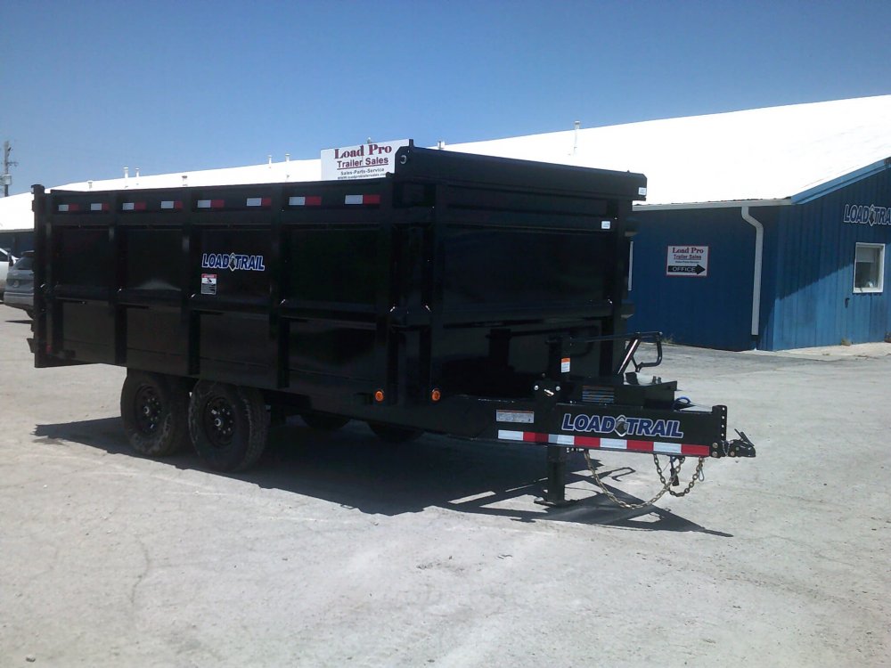 96" X 14' Deckover Tall Sided Dump Trailer 14K GVWR