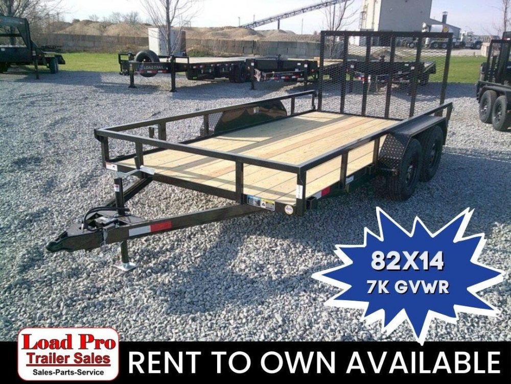 82" X 14' Utility Trailer 7K GVWR