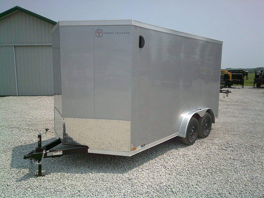 7.5X14 Extra Tall Enclosed Cross Trailer 7K