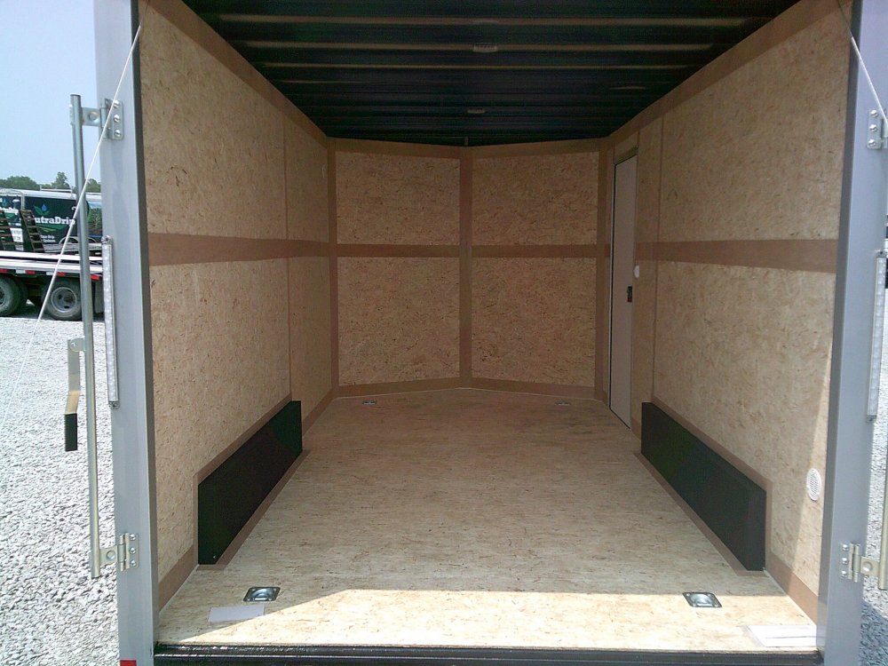 7.5X14 Extra Tall Enclosed Cross Trailer 7K