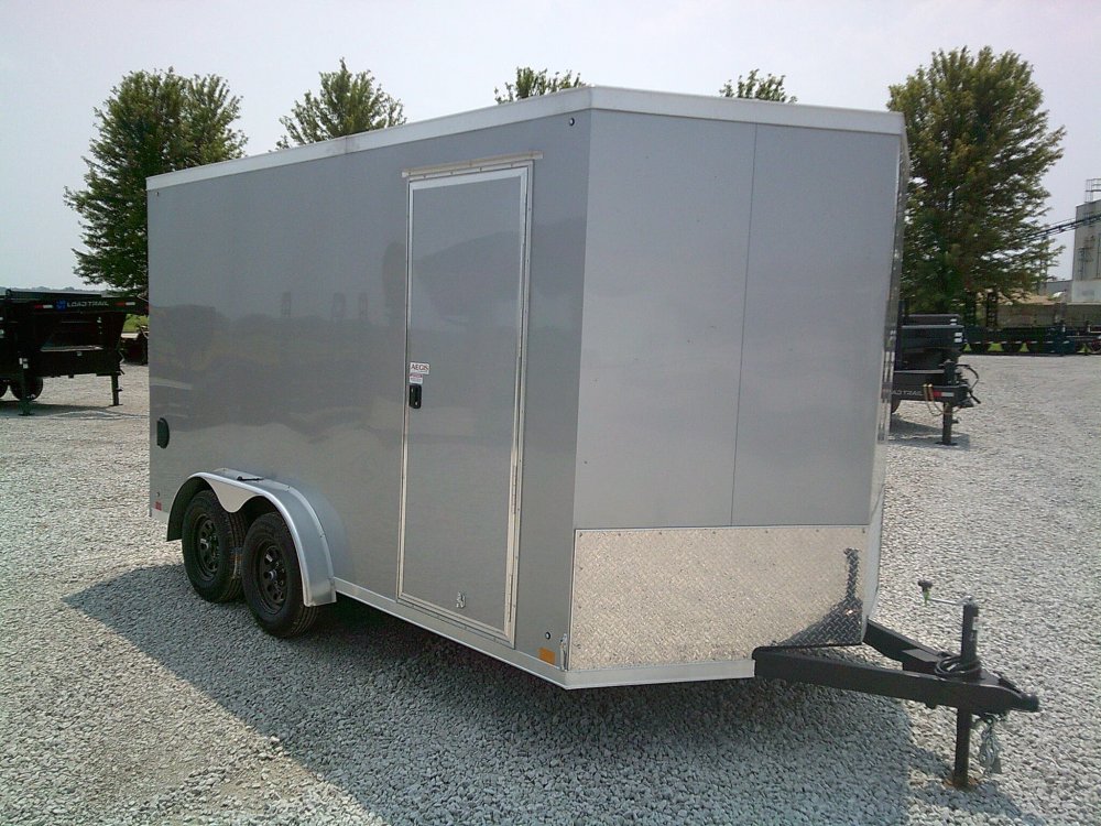 7.5X14 Extra Tall Enclosed Cross Trailer 7K