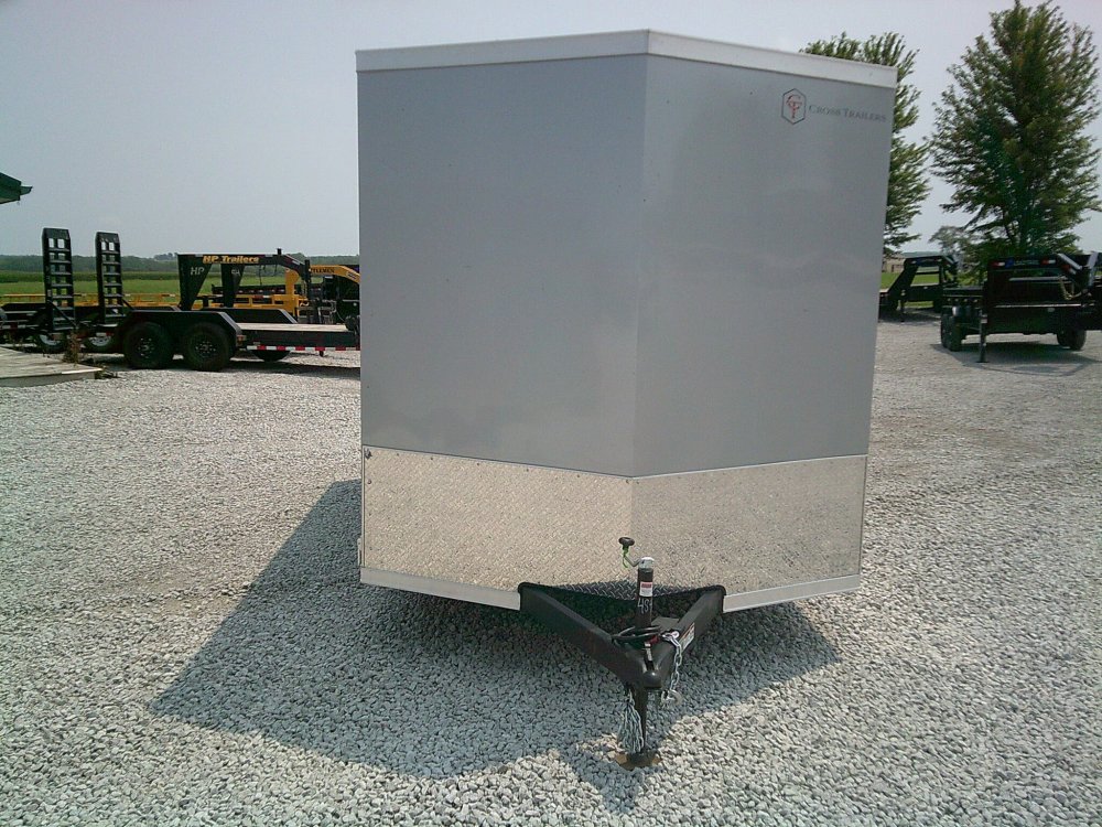 7.5X14 Extra Tall Enclosed Cross Trailer 7K