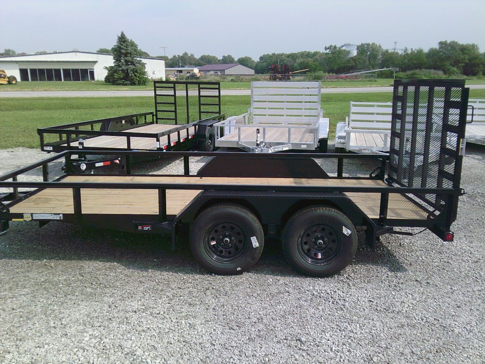 83" x 14' Tandem Axle Utility (2" x 3" Angle Frame)