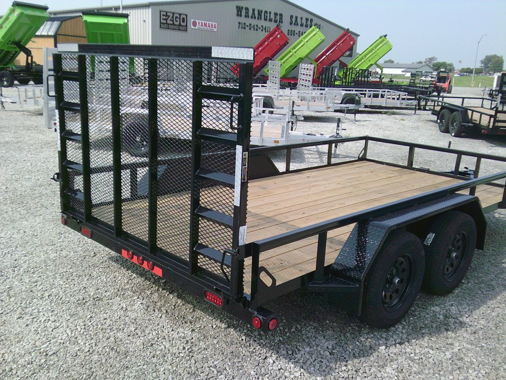 83" x 14' Tandem Axle Utility (2" x 3" Angle Frame)