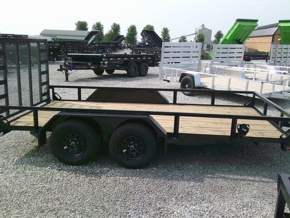83" x 14' Tandem Axle Utility (2" x 3" Angle Frame)