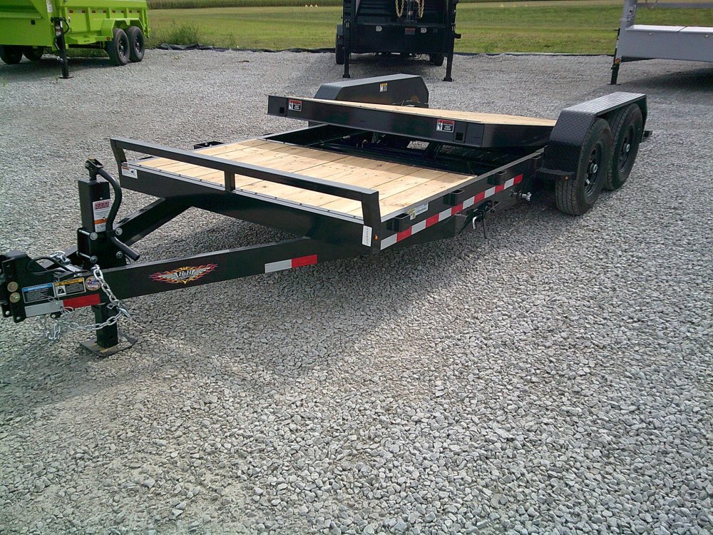 82" X 16'+4' Gravity Tilt Equipment Trailer 14K
