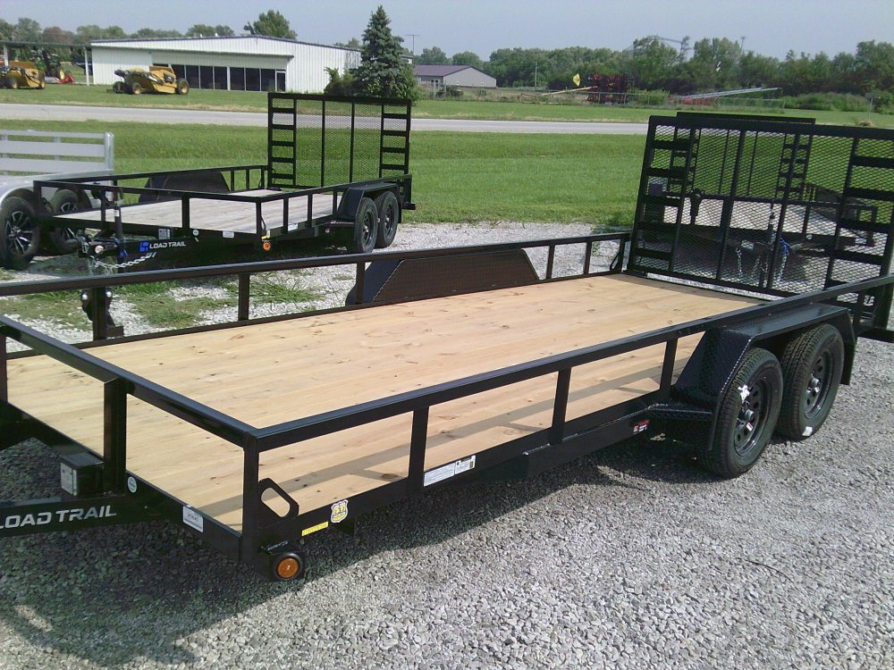 83" x 18' Tandem Axle Utility (2" x 3" Angle Frame)