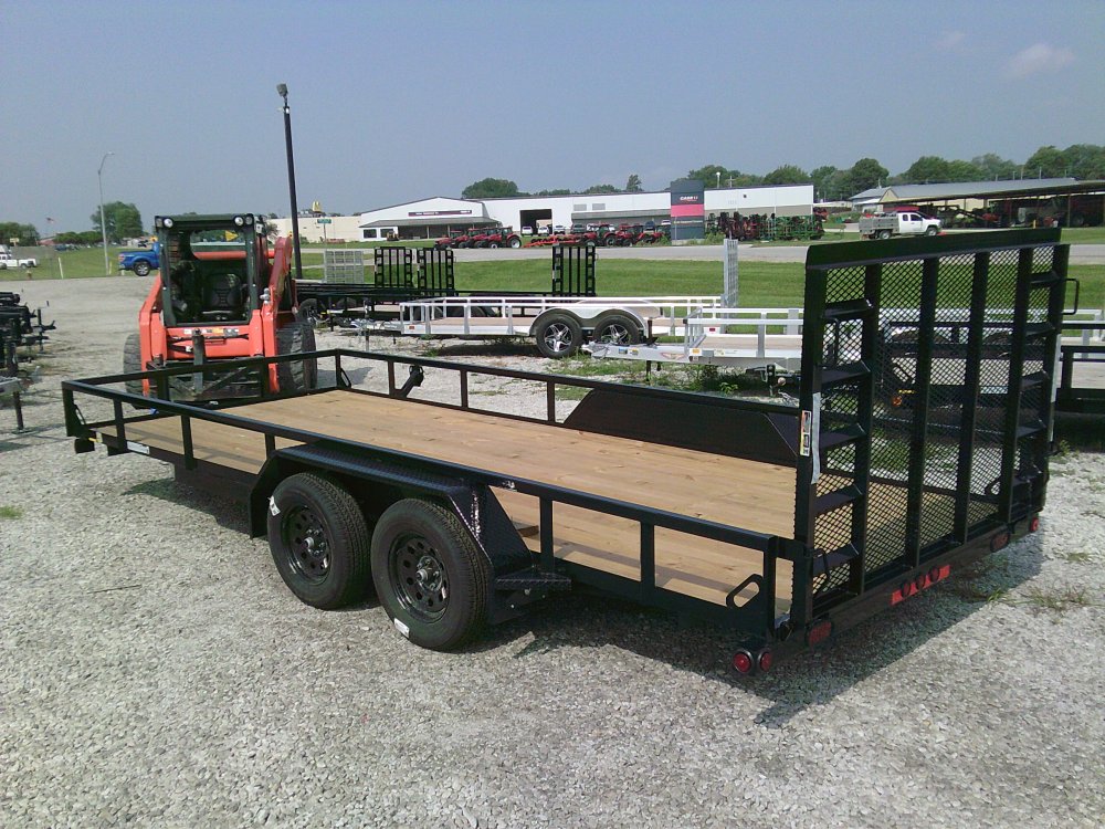 83" x 18' Tandem Axle Utility (2" x 3" Angle Frame)