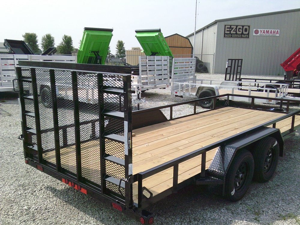 83" x 18' Tandem Axle Utility (2" x 3" Angle Frame)