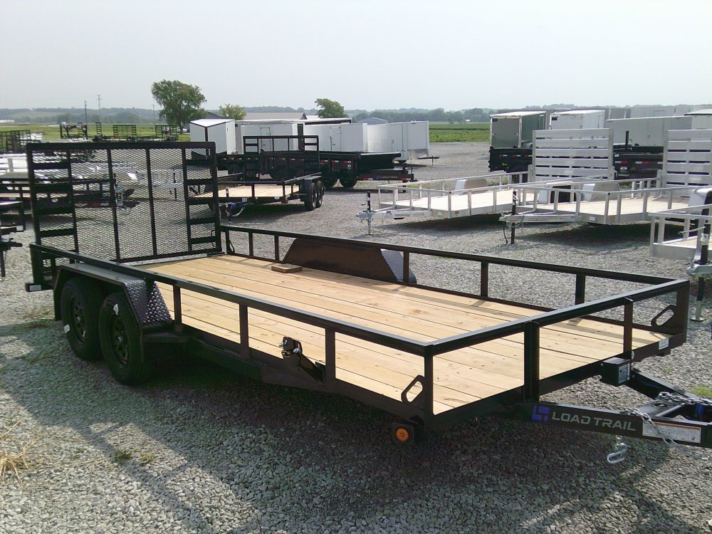 83" x 18' Tandem Axle Utility (2" x 3" Angle Frame)