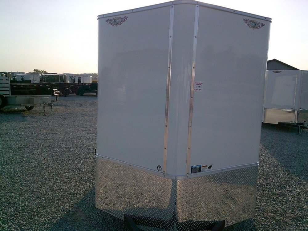 6X12 Flat Top V-Nose Enclosed Trailer 2990K