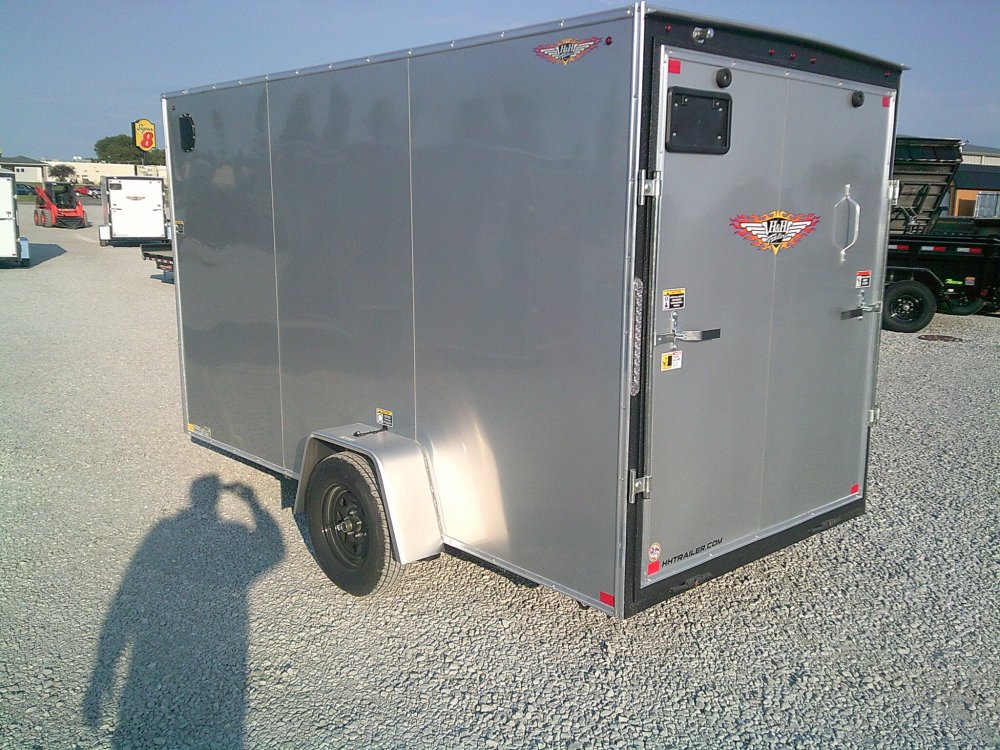 6X12 Flat Top V-Nose Enclosed Trailer 2990K