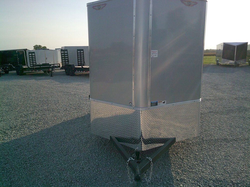 6X12 Flat Top V-Nose Enclosed Trailer 2990K