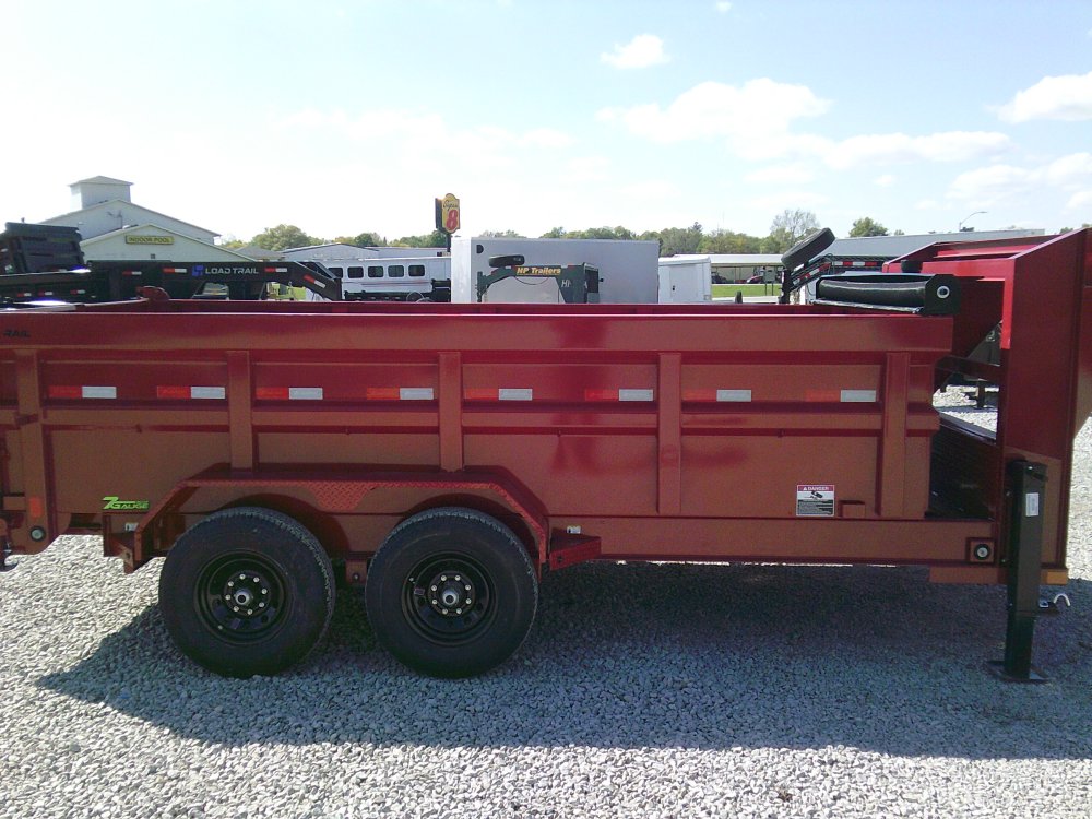 83" x 14' Tandem Axle Gooseneck Low-Pro Dump -14K