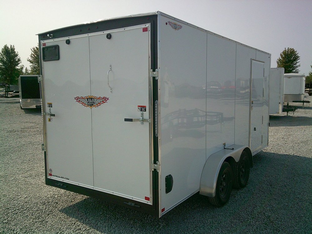 7X16 Flat Top Enclosed Cargo 7K