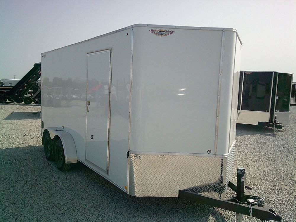 7X16 Flat Top Enclosed Cargo 7K