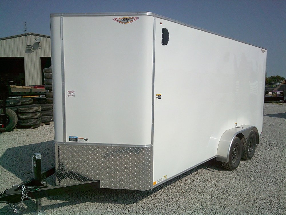 7X16 Flat Top Enclosed Cargo 7K