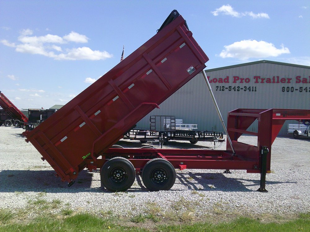 83" x 14' Tandem Axle Gooseneck Low-Pro Dump -14K