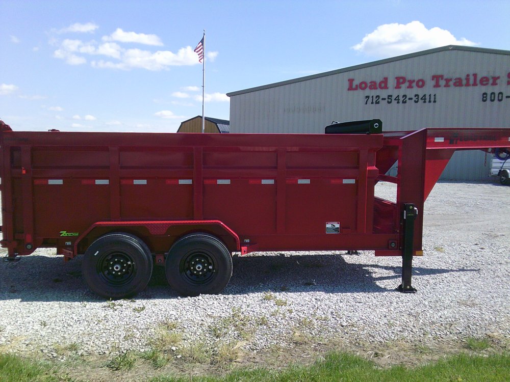 83" x 14' Tandem Axle Gooseneck Low-Pro Dump -14K