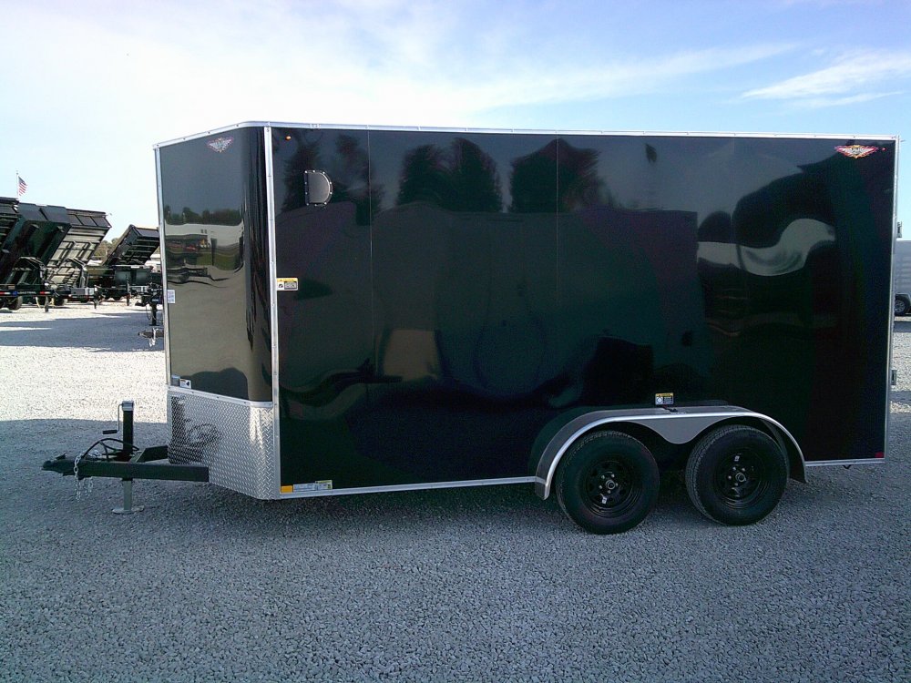7X14 Flat Top Enclosed Cargo 7K