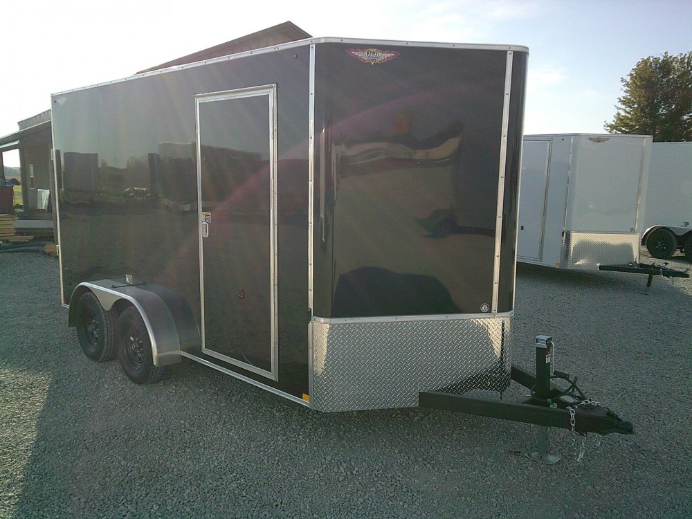 7X14 Flat Top Enclosed Cargo 7K