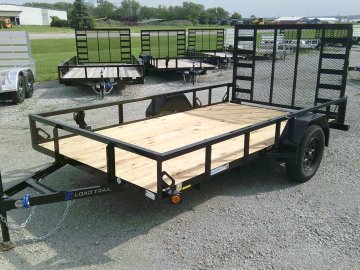 77" x 12' Single Axle (2" x 3" Angle Frame)