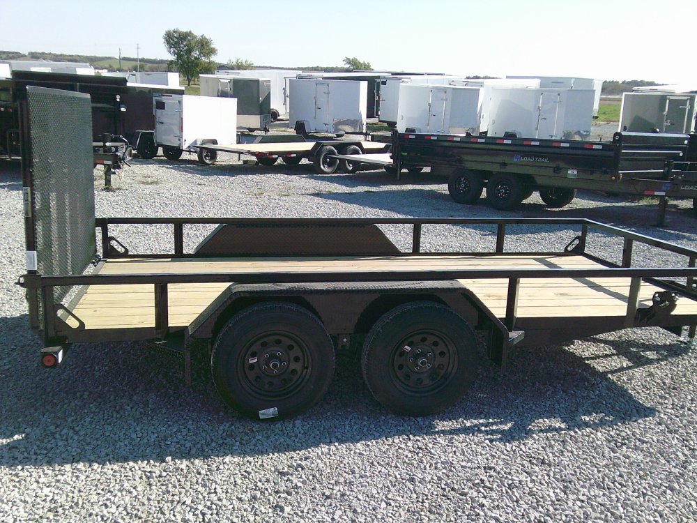 83" x 16' Tandem Axle Utility (2" x 3" Angle Frame) -7K