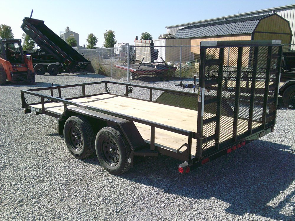 83" x 16' Tandem Axle Utility (2" x 3" Angle Frame) -7K