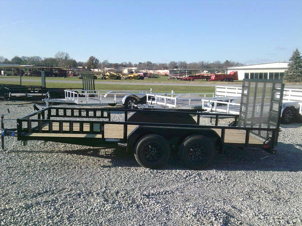 83" x 16' Tandem Axle Utility (2" x 3" Angle Frame) -7K