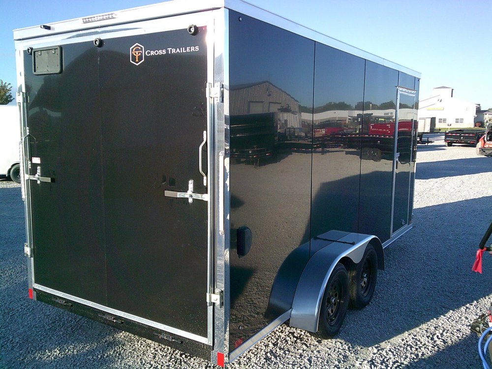 7X16 Enclosed Cross Trailer 7K