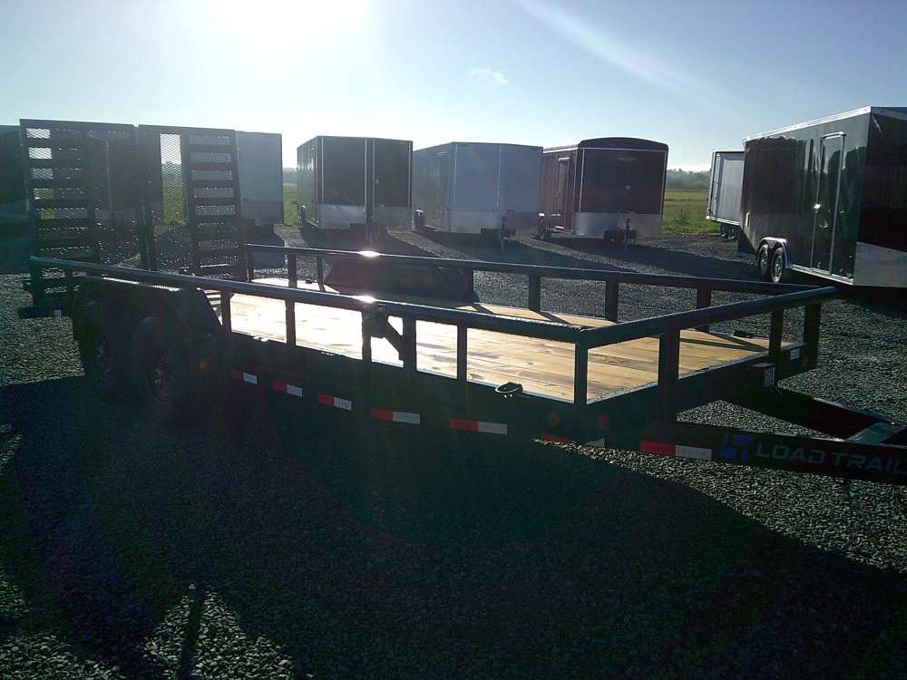 83" x 20' Tandem Carhauler w/Side Rails