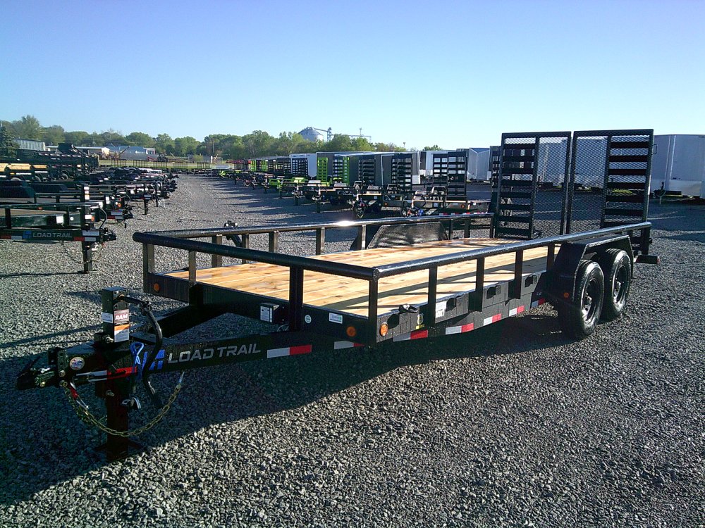 83" x 20' Tandem Carhauler w/Side Rails