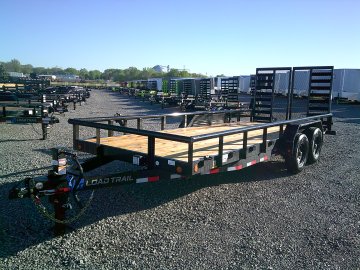 83" x 20' Tandem Carhauler w/Side Rails