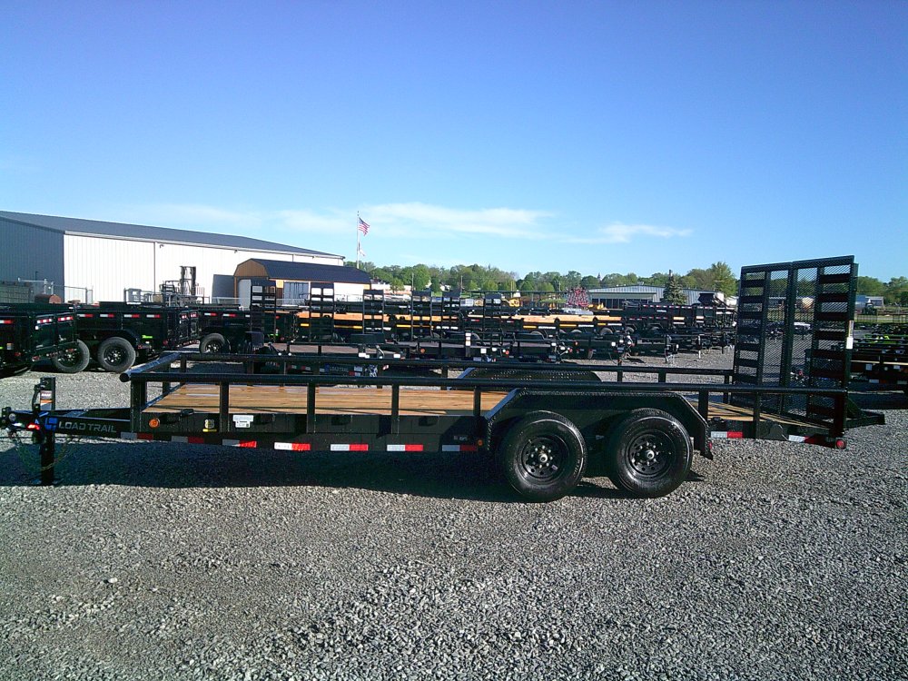 83" x 20' Tandem Carhauler w/Side Rails