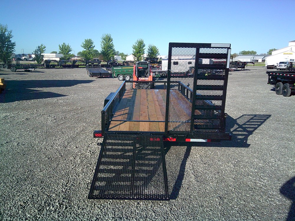 83" x 20' Tandem Carhauler w/Side Rails